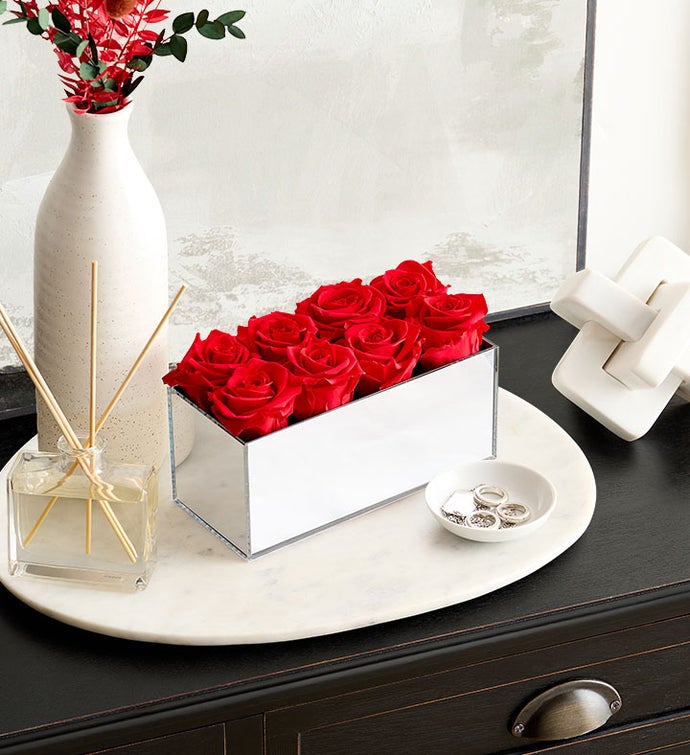 Magnificent Roses® Preserved Red Reflection Roses
