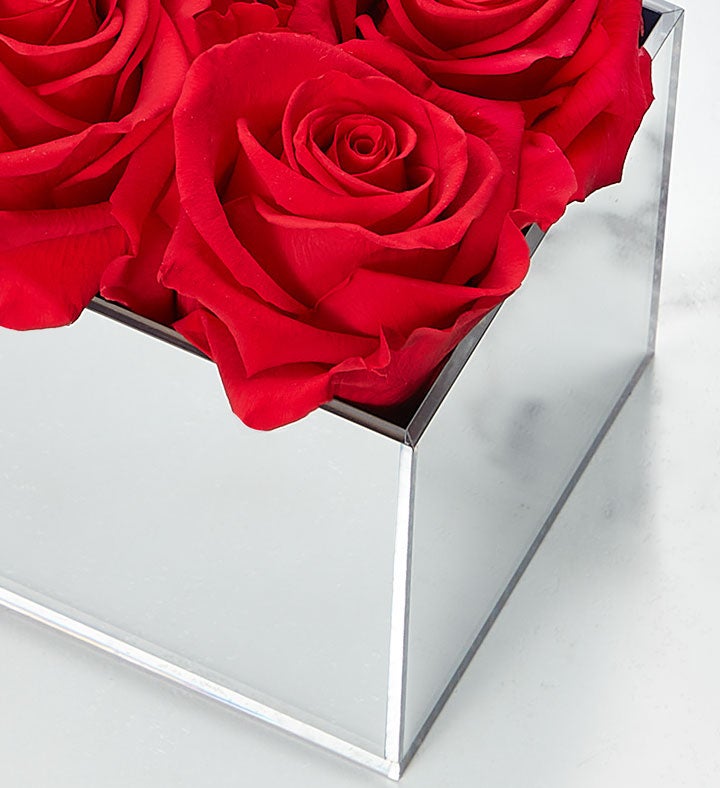 Magnificent Roses® Preserved Red Reflection Roses