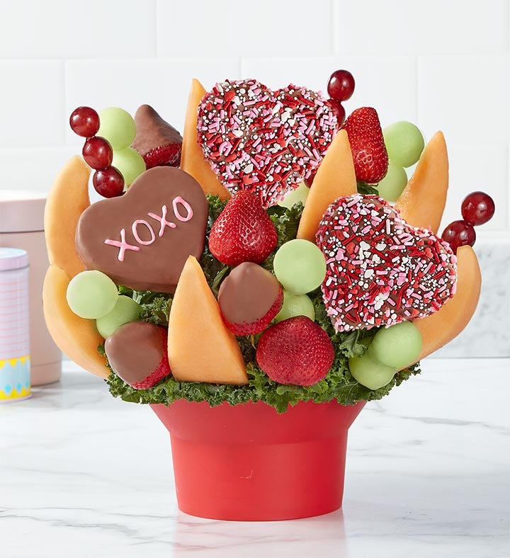 Hearts and Kisses™ Fruit Arrangement