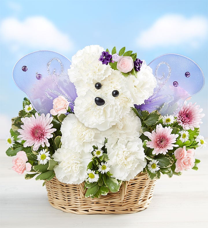 1800 on sale flowers puppy