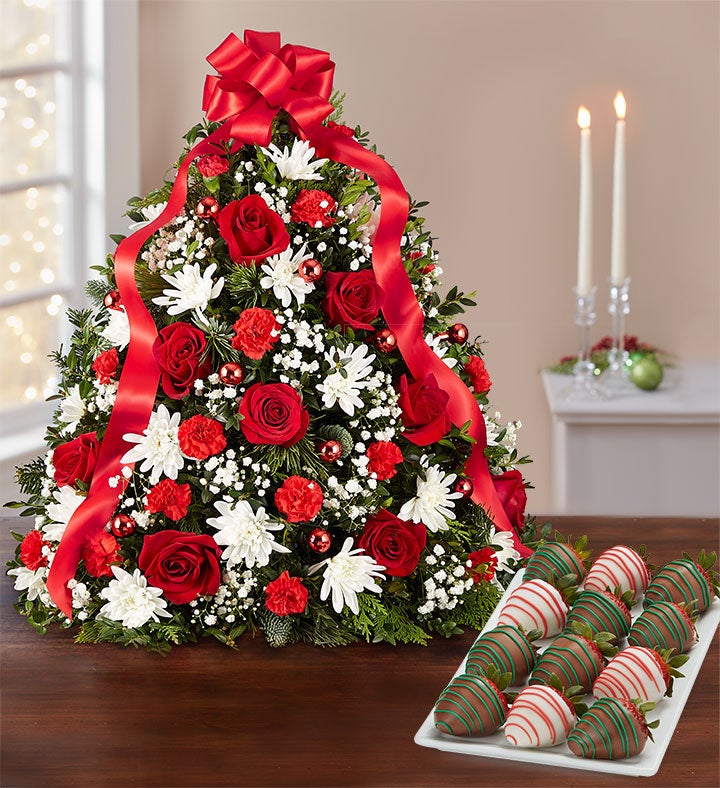 Holiday Flower Tree®  with Strawberries