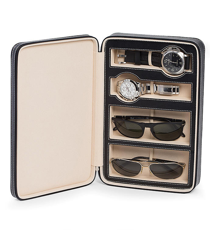 Watch And Sunglass Travel Case