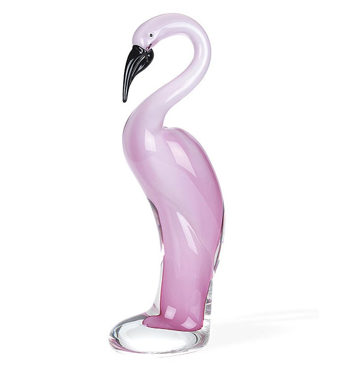 Art Glass Pink Flamingo