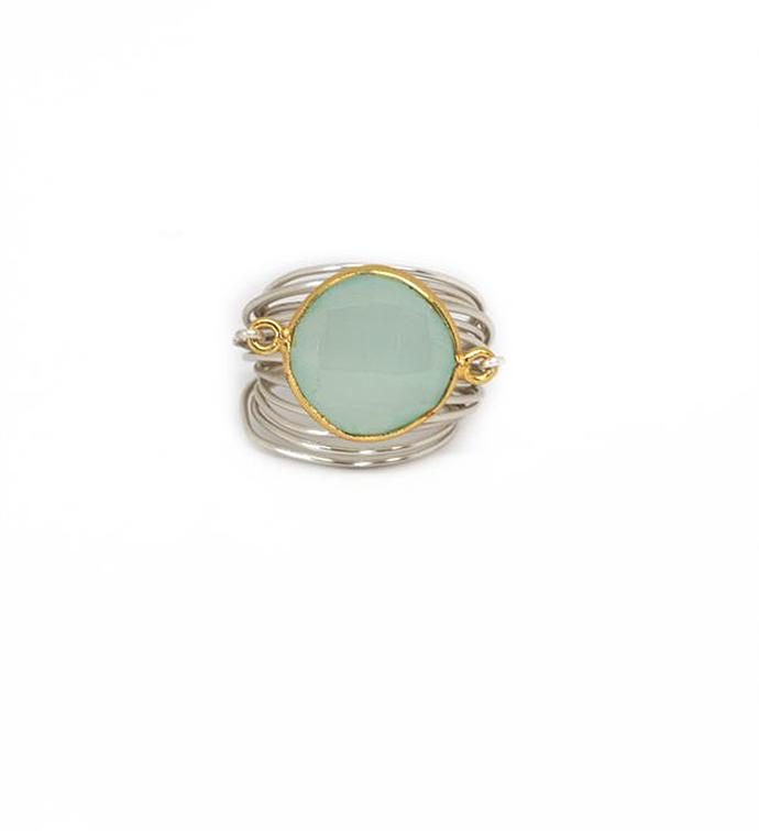 The Torrey Ring   Blue Chalcedony