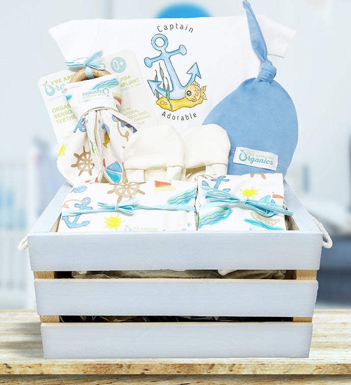 Personalized Organics Gift Basket - Captain Adorable