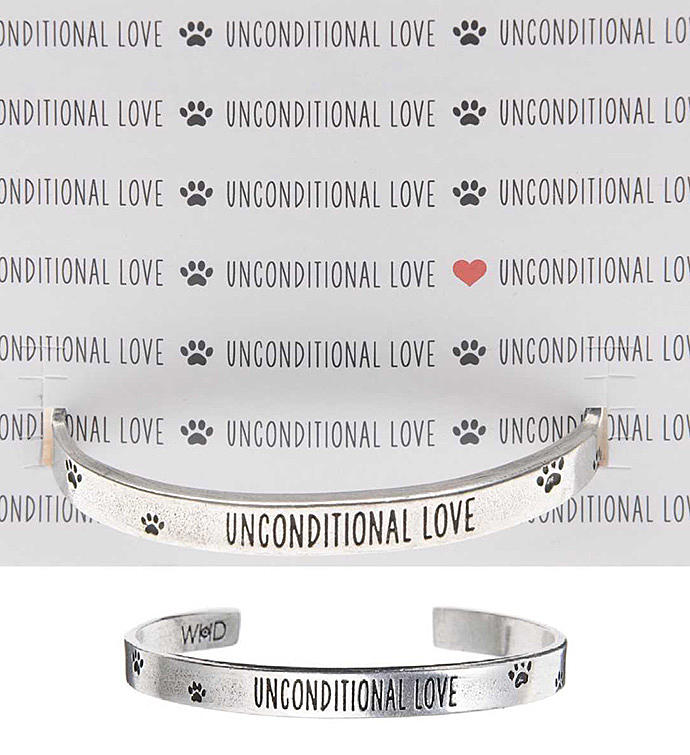 Unconditional Love Cuff Inspirational Jewelry Bracelet