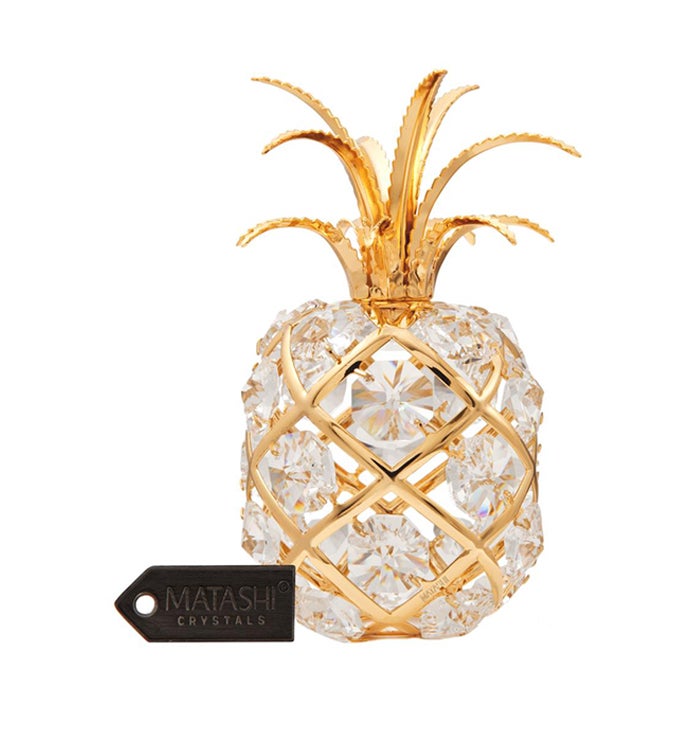 Gold Plated Pineapple Ornament