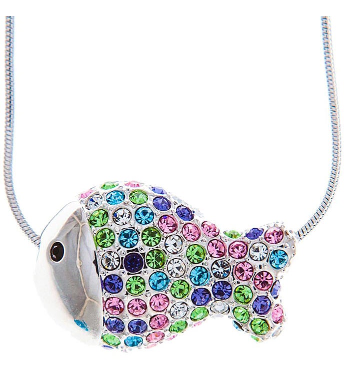 Multi Colored Fish Necklace