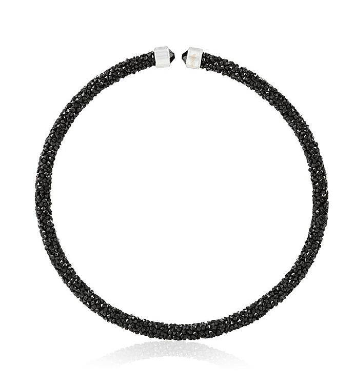 Black Glittery Choker Necklace