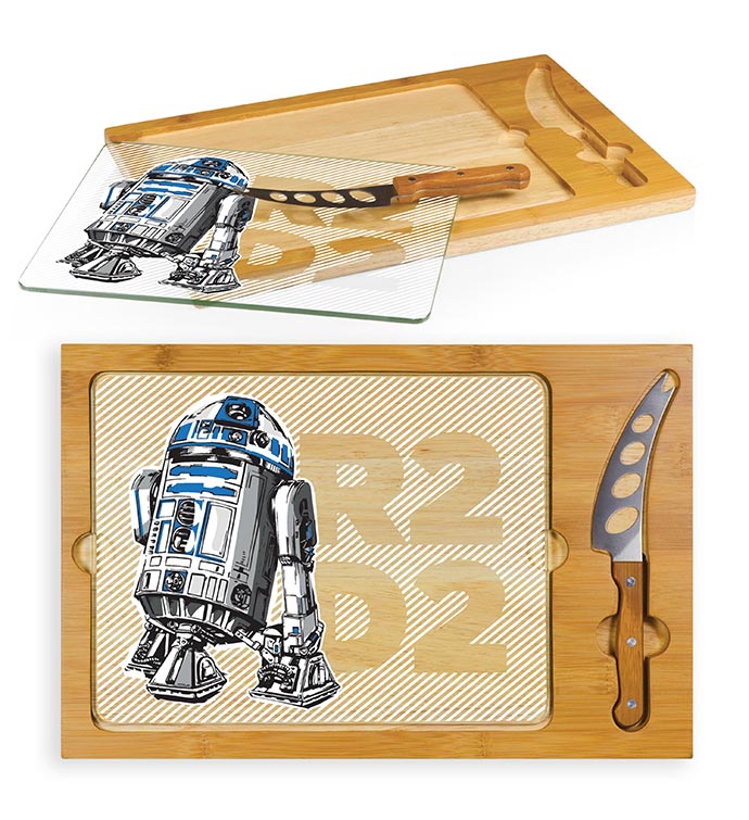 Star Wars Icon Glass Top Serving Tray & Knife Set
