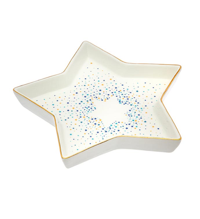Hanukkah Ceramic Star Platter