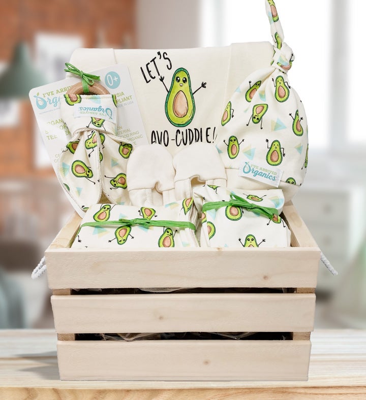 Avocado "Lets Avocuddle" Gift Basket