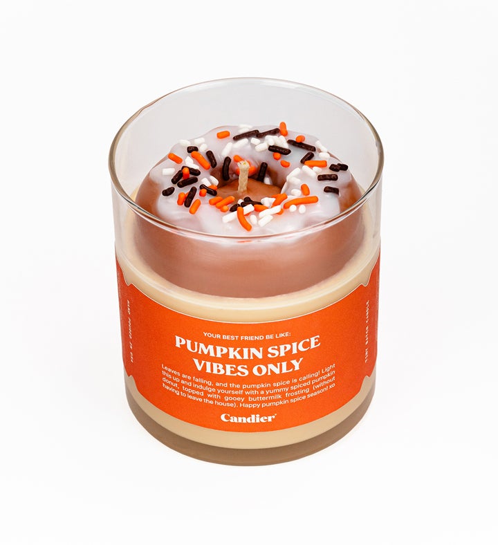 PUMPKIN SPICE VIBES ONLY DONUT CANDLE