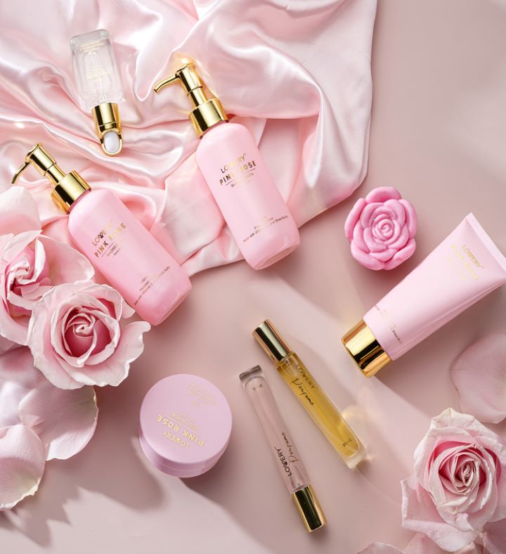 Luxe Pink Rose Bath & Body Set | 1800Flowers.com
