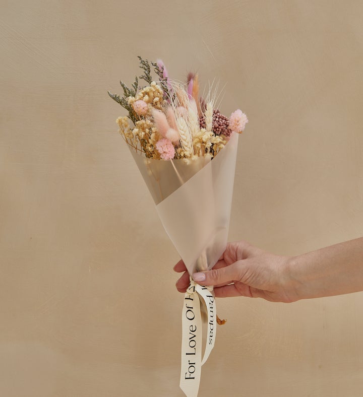 Pink Small Dried Flower Bouquet