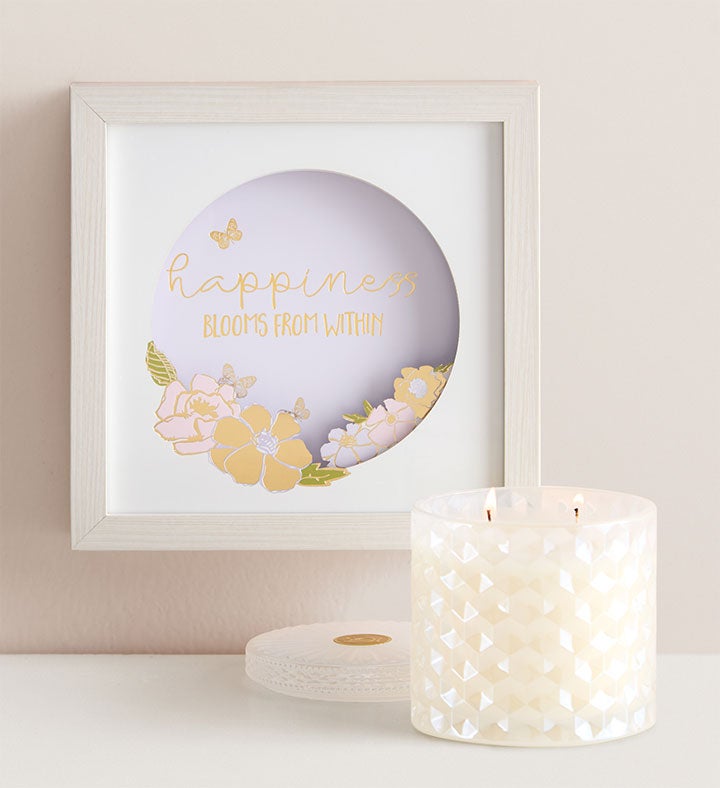 Happiness Blooms Shadow Box