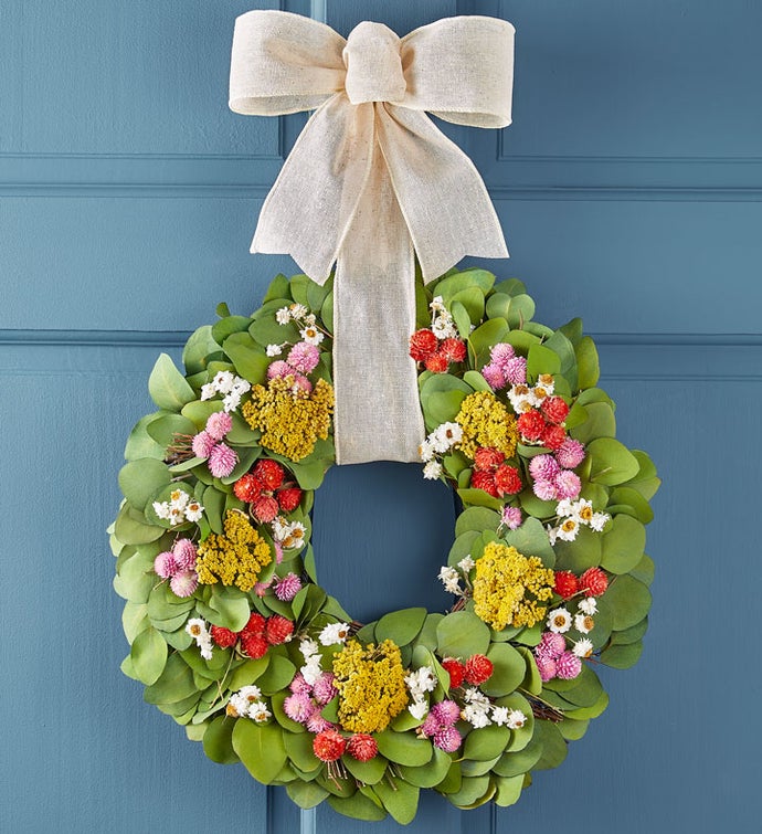 Floral Meadow Preserved Wreath 16"