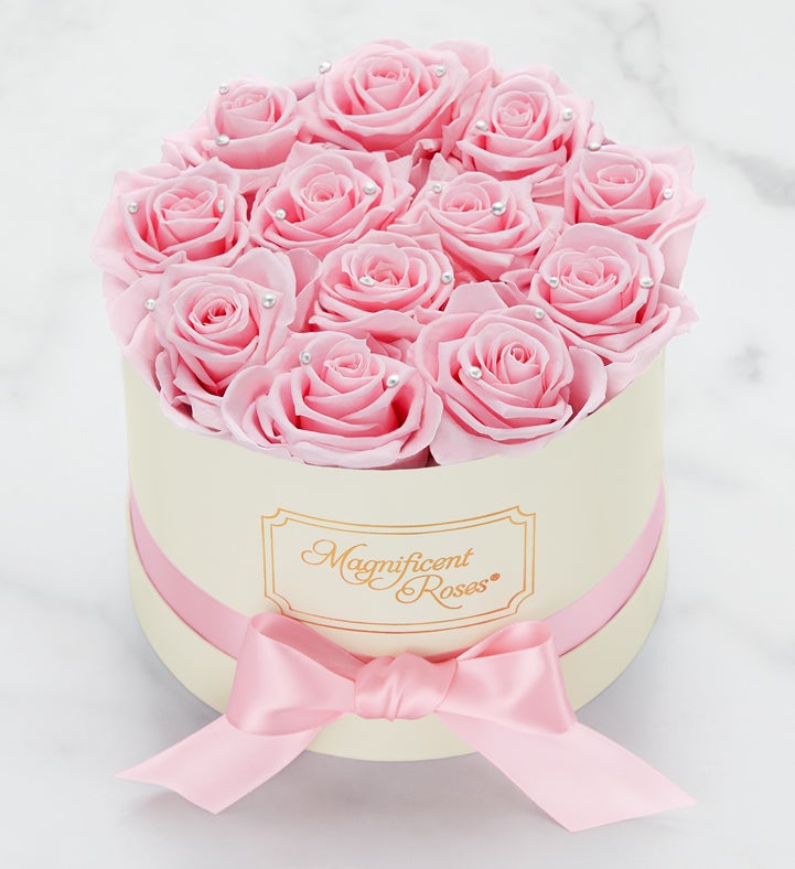 Magnificent Roses® Preserved Pearl Roses