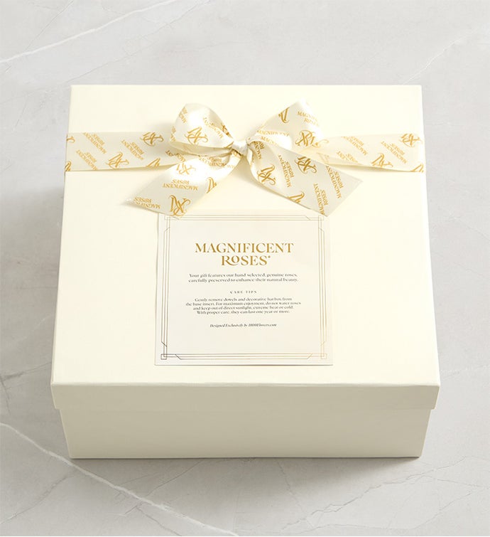 Magnificent Roses® Preserved Pink Heart & Necklace
