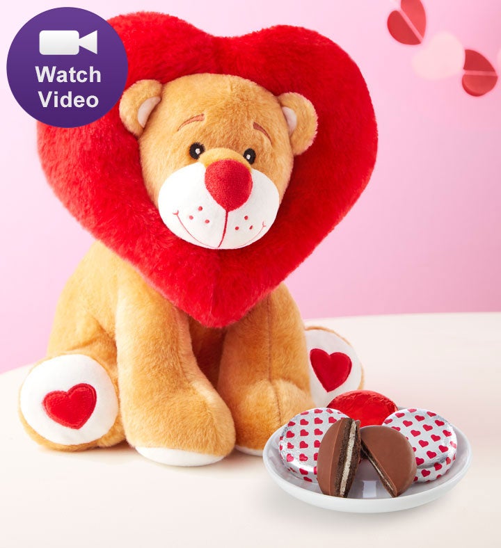 Lion Heart Animated Plush With Sweet Treats