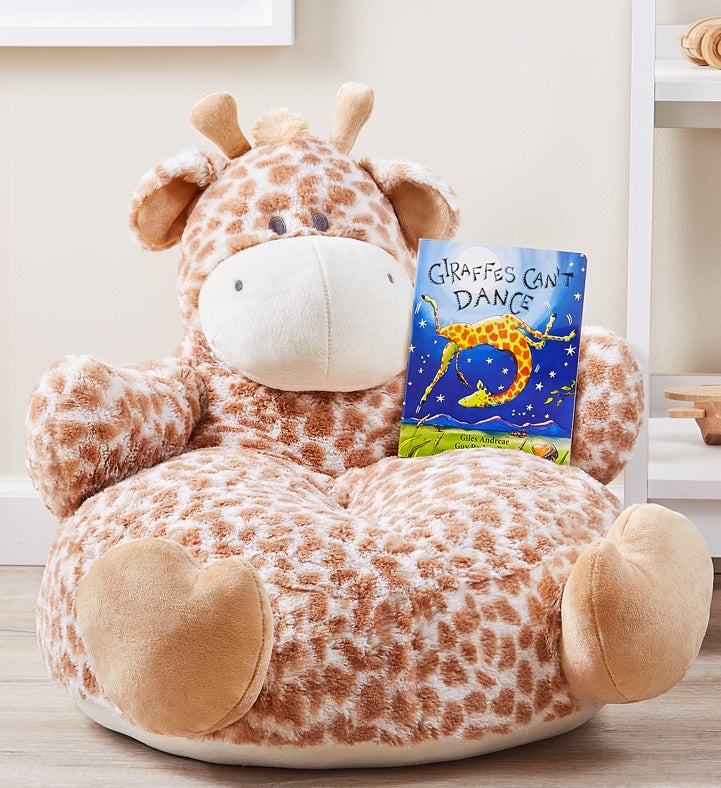 Cozy Giraffe Plush Baby Chair Gift Set