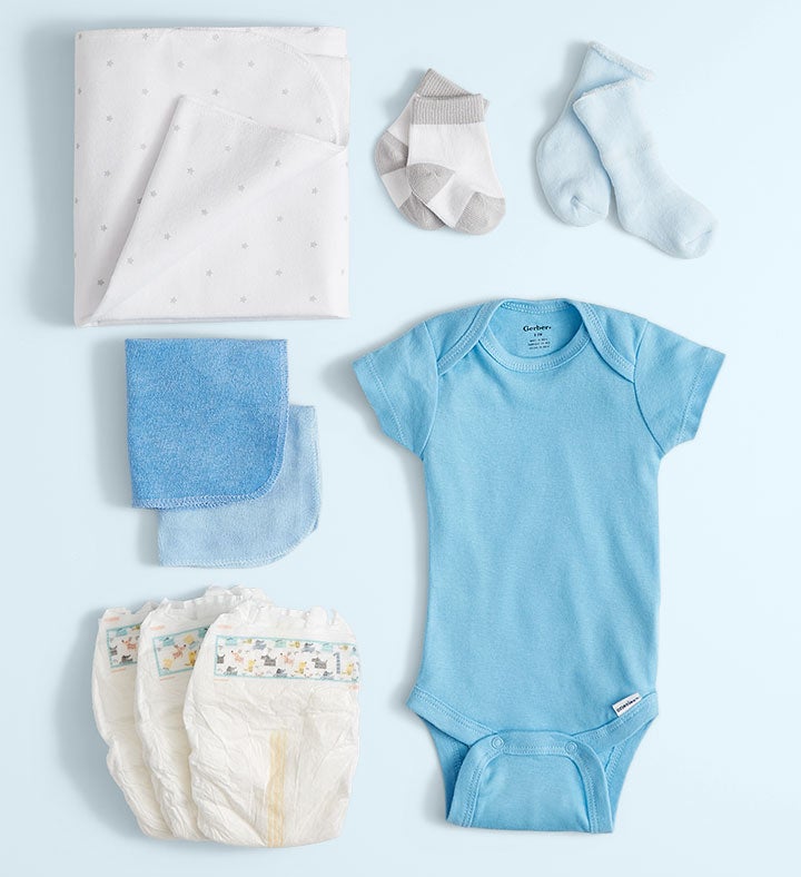 Baby Blossom® Layette Bouquets   Pink, Blue, or Yellow