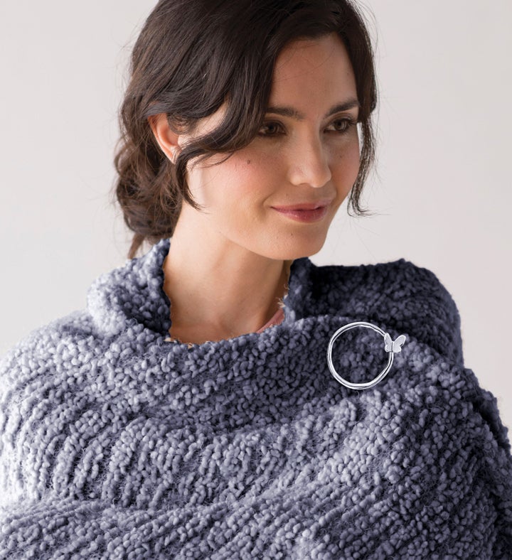The Giving Shawl with Butterfly Pin