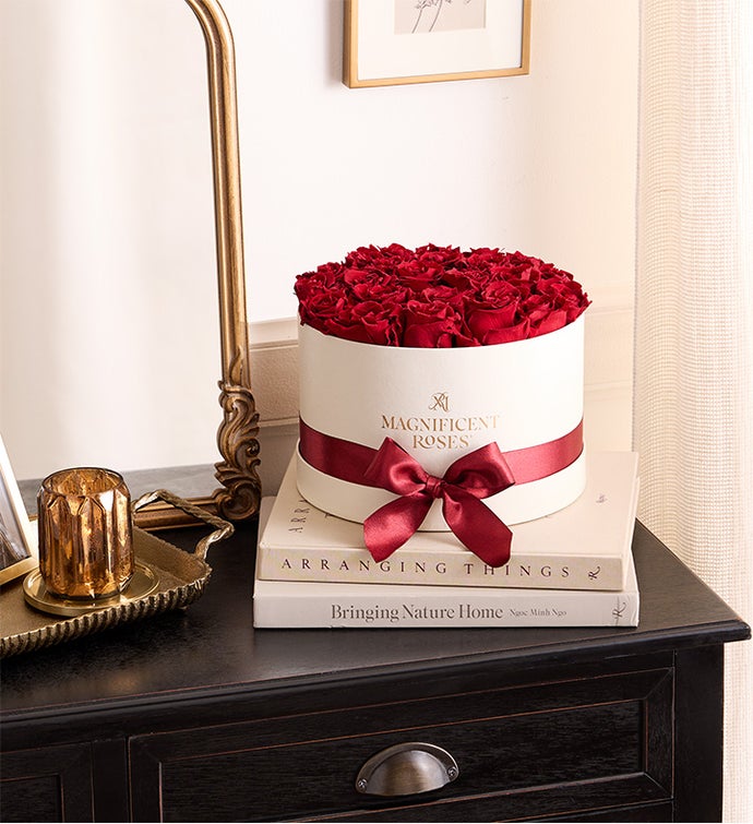 Magnificent Roses® Preserved Cabernet Roses
