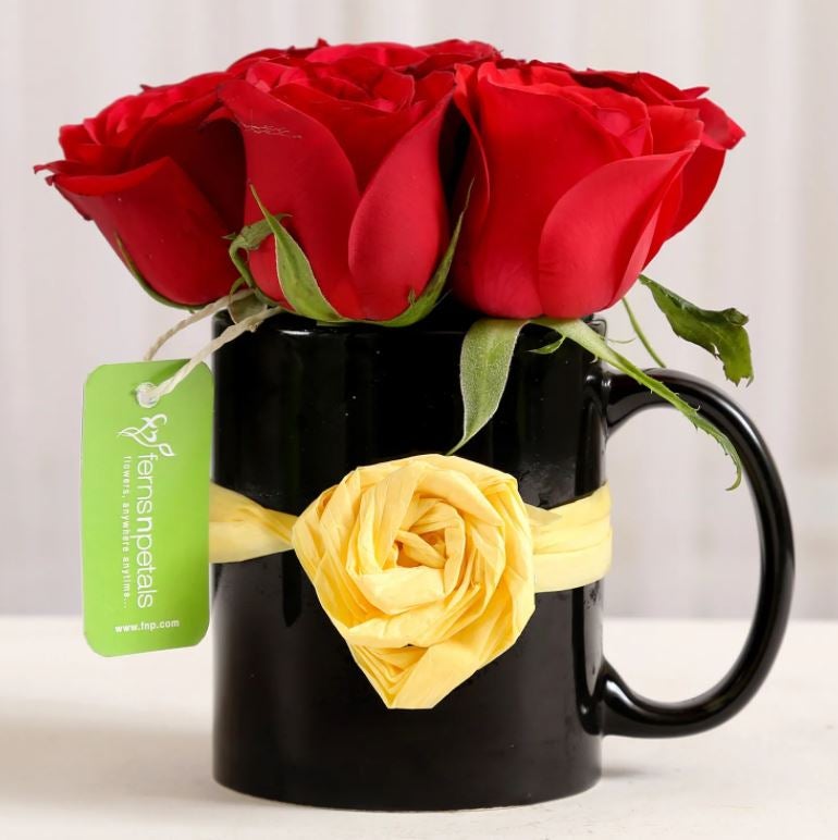 Rose Arrangement in Mug
