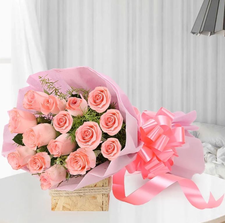 Blush Roses, 15 Stems