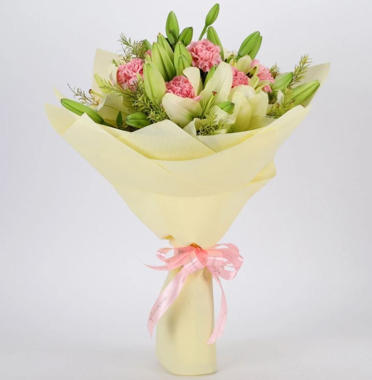 Mixed Lilies and Carnations Bouquet