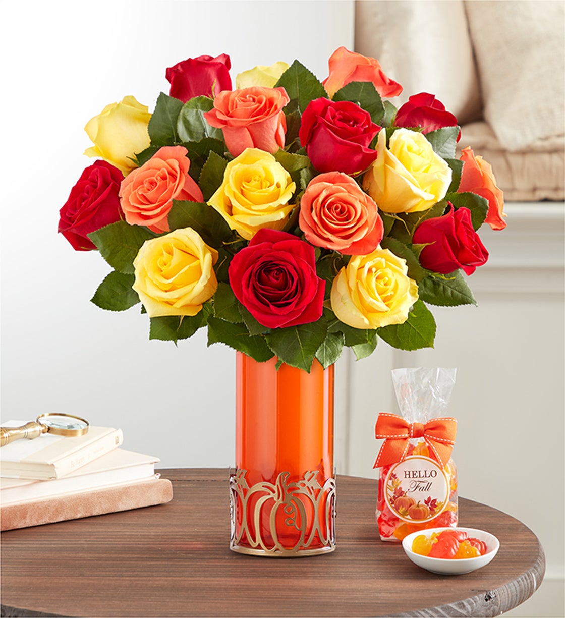 Joyful Harvest Rose Bouquet