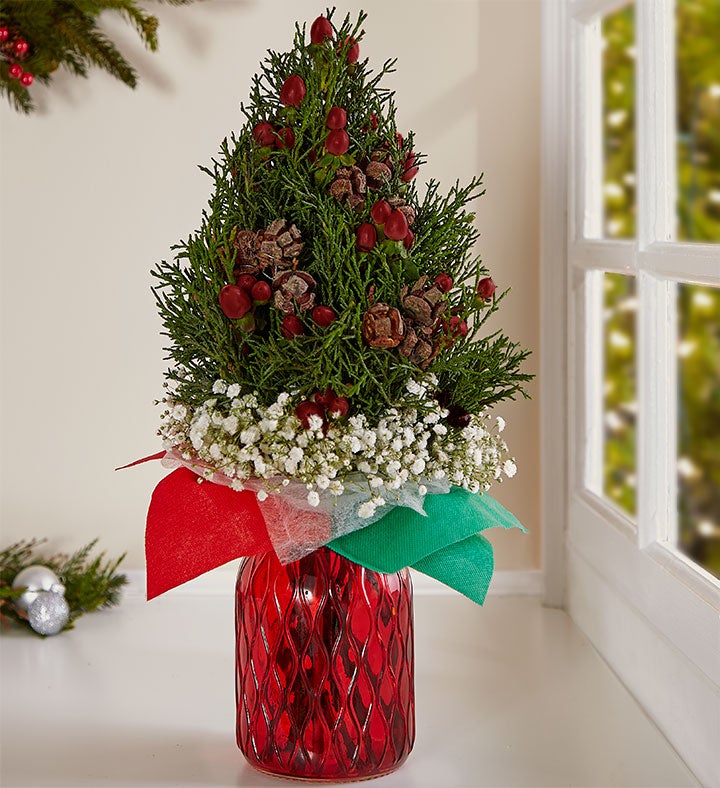 Hand Tied Mini Christmas Tree Bouquet