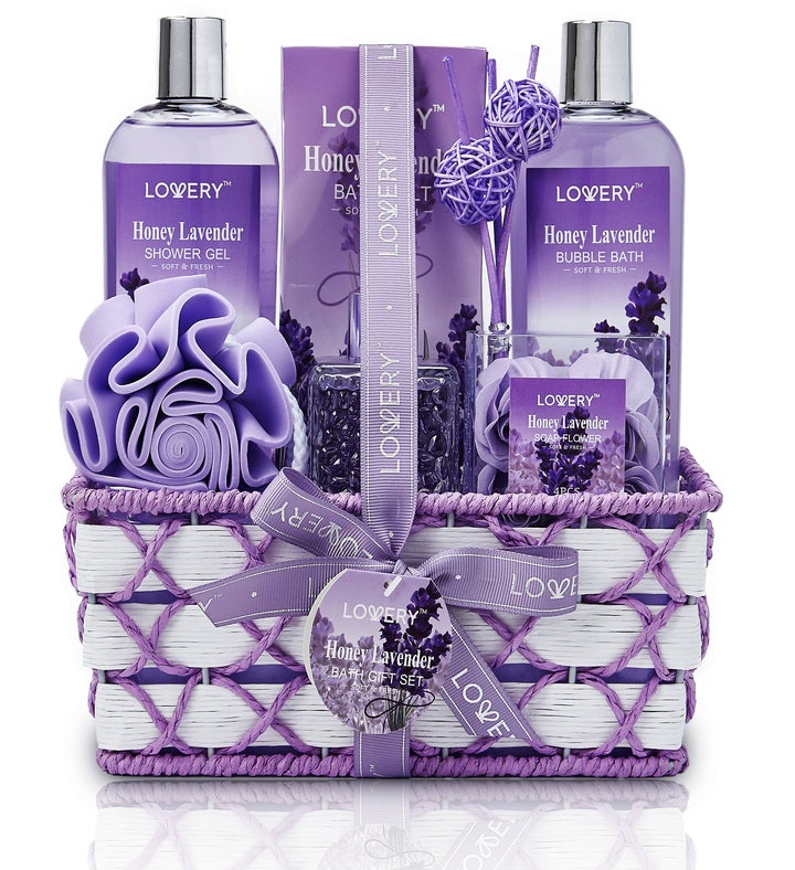 Honey Lavender Home Bath Gift Set