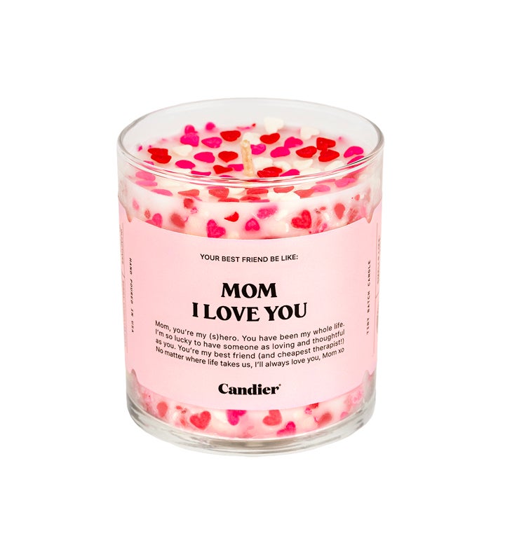 Mom I Love You Candle