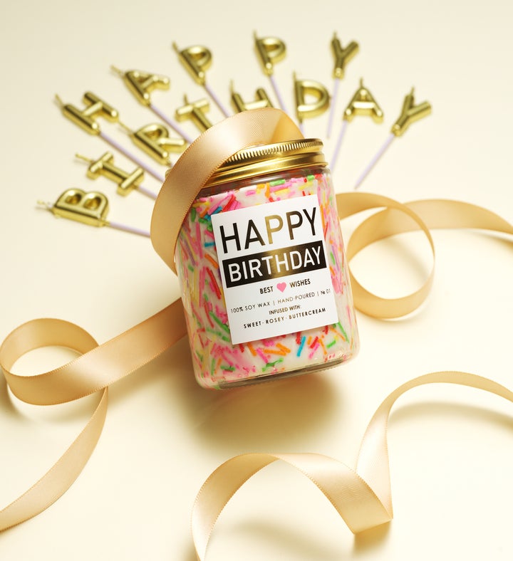 Happy Birthday Decorated Candle