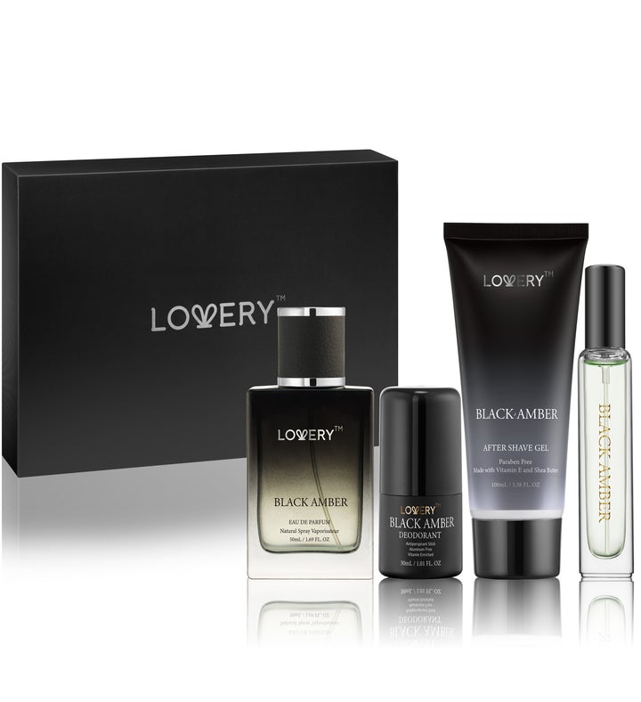 Black Amber Bath and Body Care   4pc Mens Set