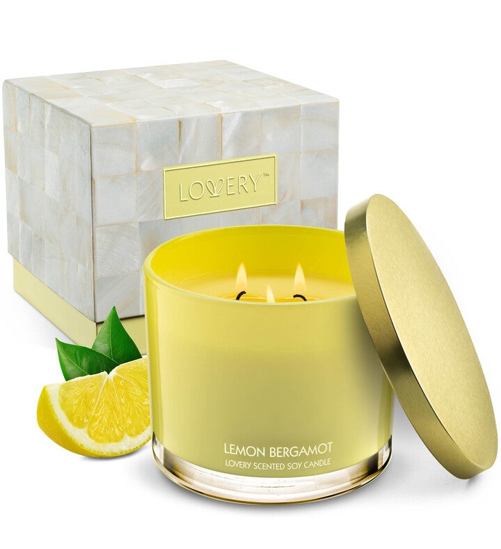 Lemon Bergamot Candle Gift Set