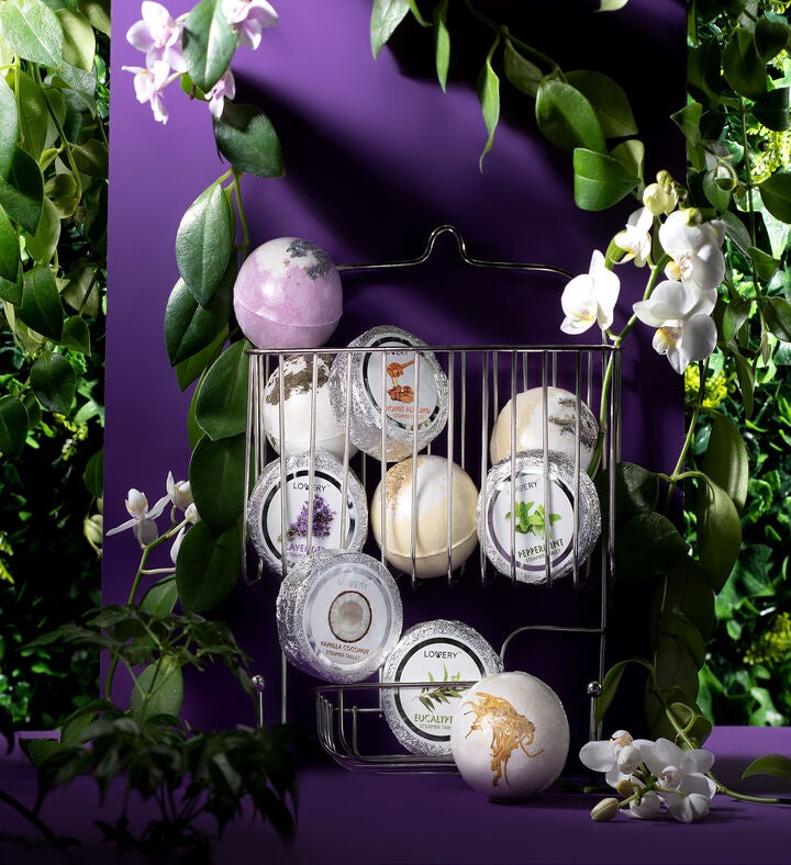 Shower Steamer & Bath Bomb Caddy Set, 11 Piece