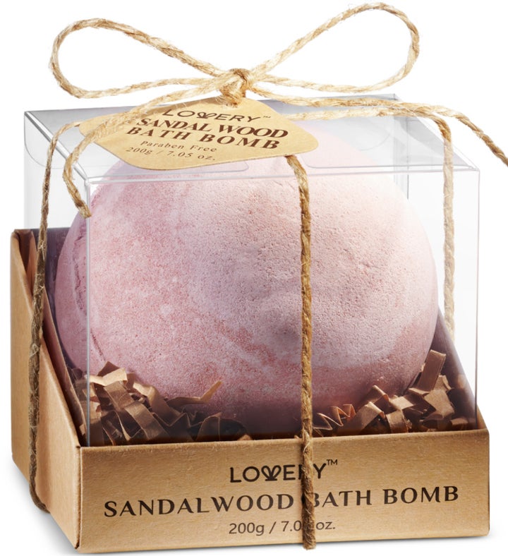 Sandalwood Bath Bomb   7oz Extra Large Bath Fizzy