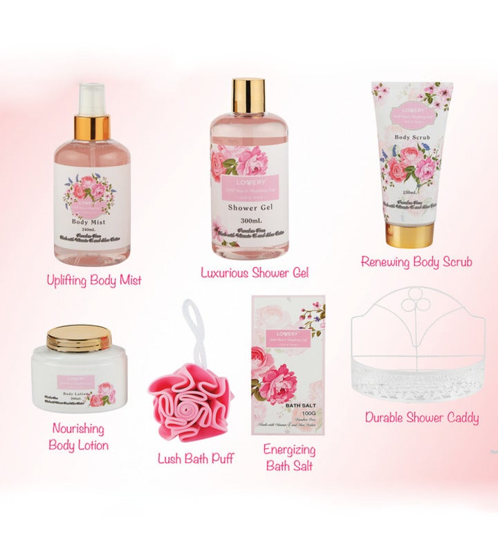 Wild Rose & Raspberry Leaf Spa Setv  7pc