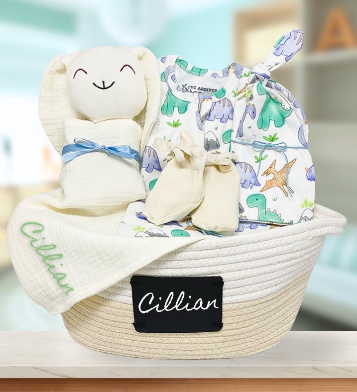 Organic Cotton Baby Basket