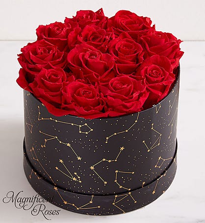 Magnificent Roses Premier Preserved Luxury Heart with Godiva Roses Godiva | 1-800-Flowers Flowers Delivery | 190230LN1