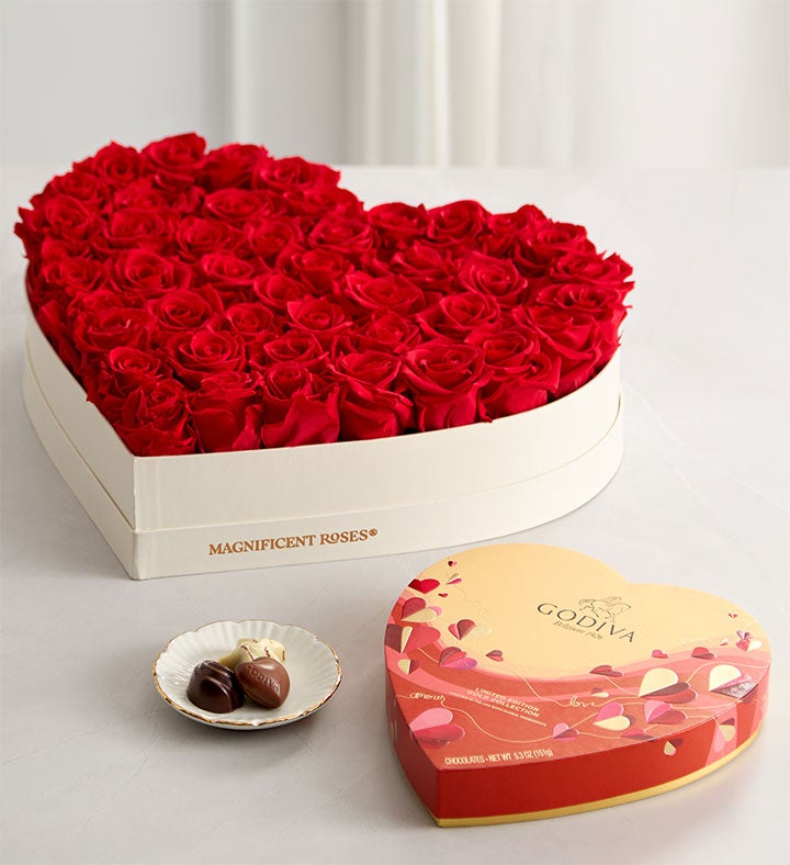 Magnificent Roses® Premier Preserved Luxury Heart