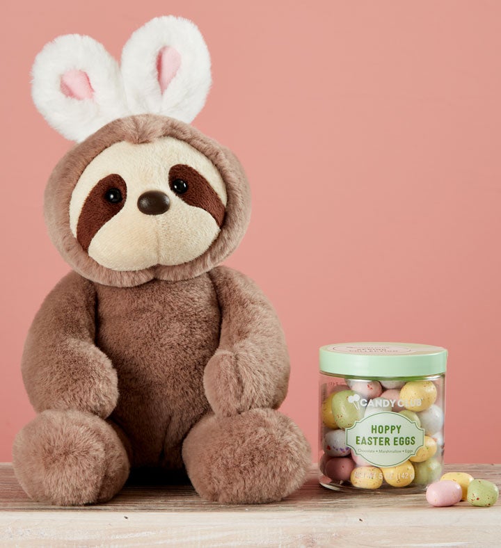 easter sloth plush