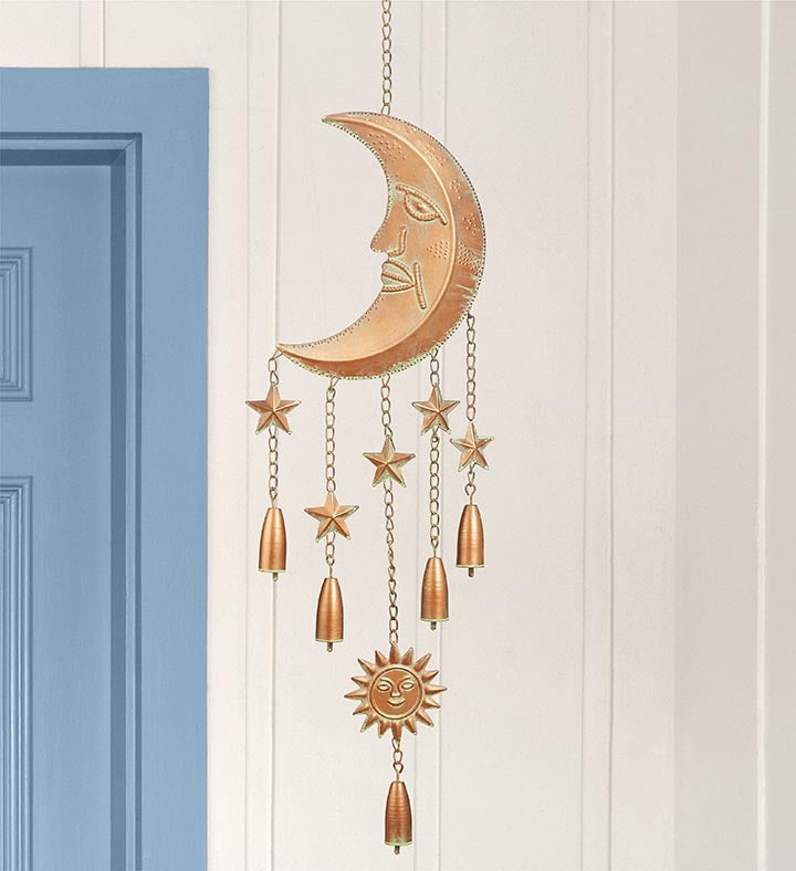 Celestial Moon Windchime   35”