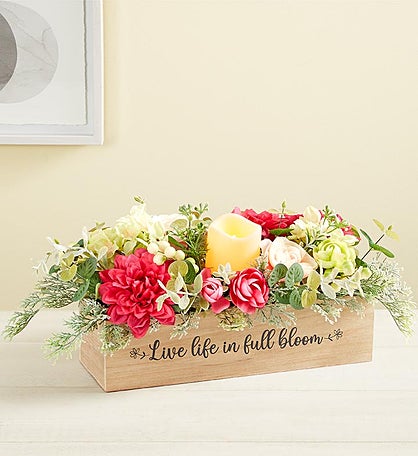 Live Life In Full Bloom Dahlia Centerpiece