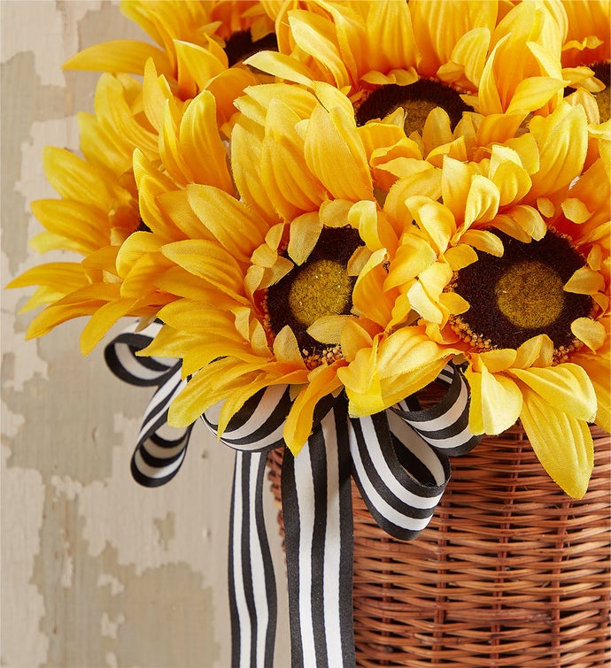 Sunflower Hanging Basket