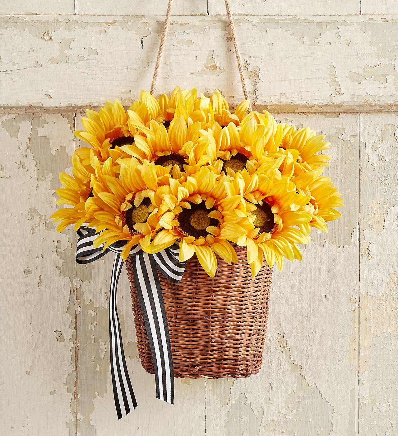 Sunflower Hanging Basket   13"