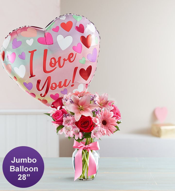 Fields of Europe® Romance with Jumbo Love Balloon